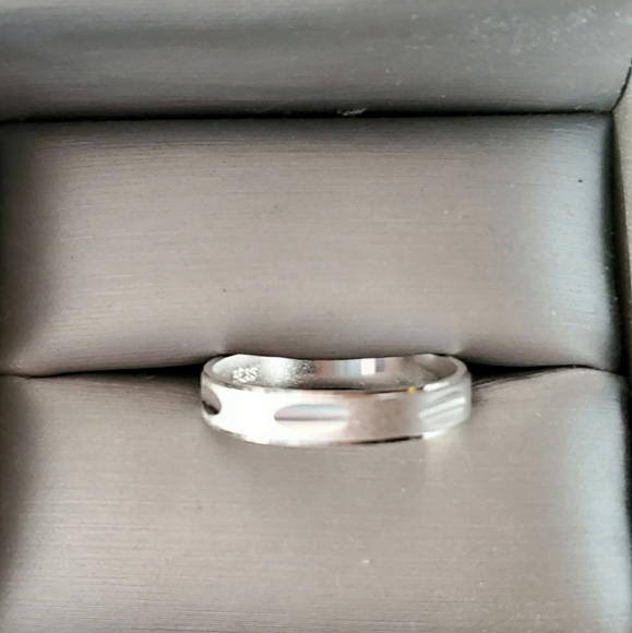 .925 Sterling Silver Vintage Inspired Band Size7.5 - Picture 5 of 8